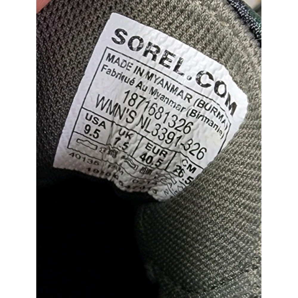 Sorel Out N About Plus Ankle Duck Boots Womens 9.5 Camo Suede Waterproof EUC - Picture 12 of 12